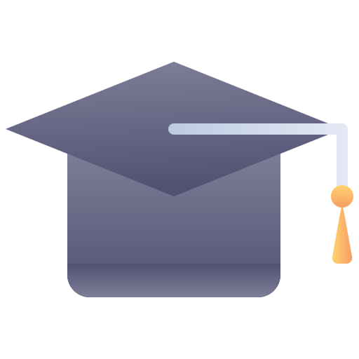 Graduation cap Generic Flat Gradient icon