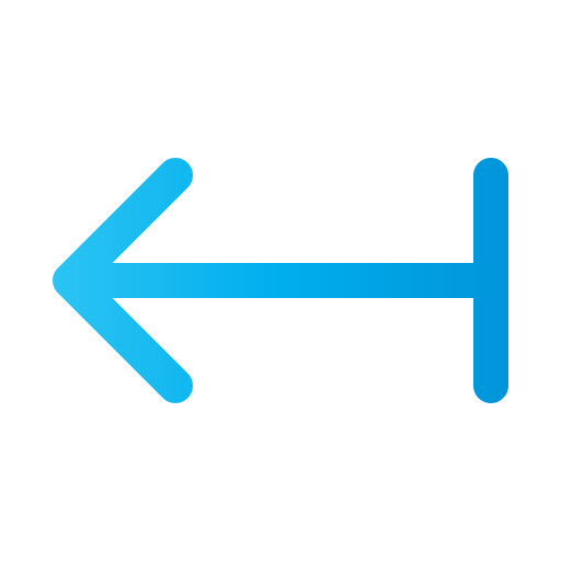 Left arrow Generic Gradient icon