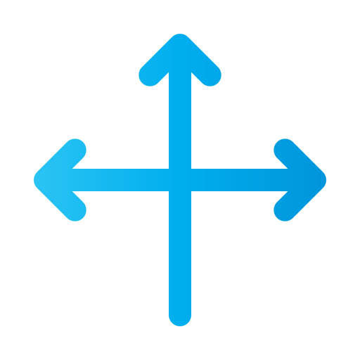 Three arrows Generic Gradient icon