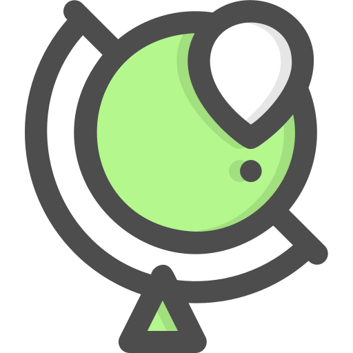 グローブ Generic Outline Color icon