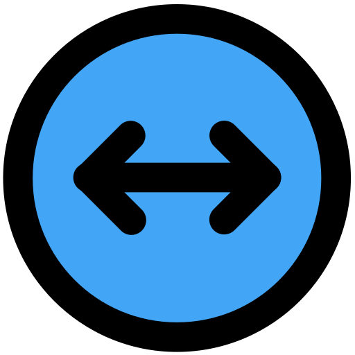 linke und rechte pfeile Generic Outline Color icon