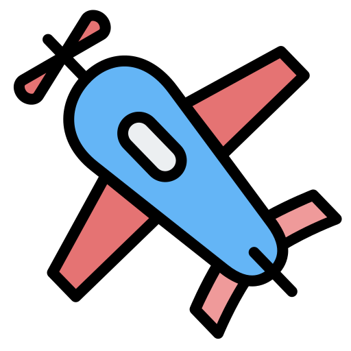 Воздушный самолет Generic Outline Color иконка
