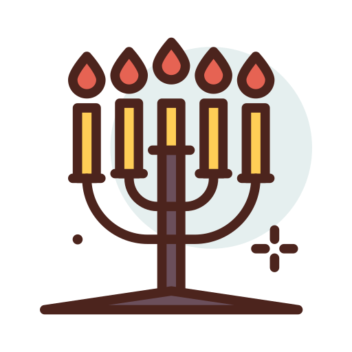 menorah Darius Dan Lineal Color icona