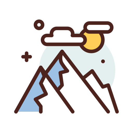 Mountains Darius Dan Lineal Color icon