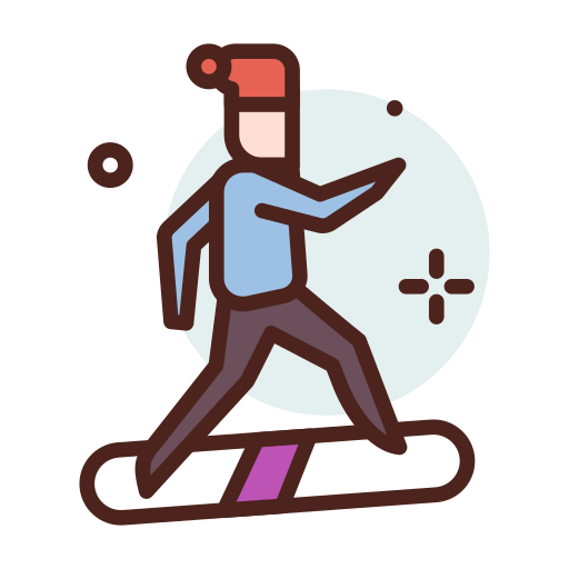 snowboard Darius Dan Lineal Color ikona