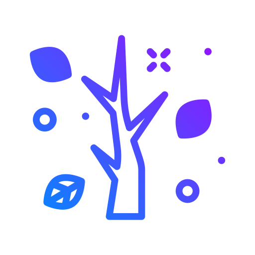 suche drzewo Generic Gradient ikona