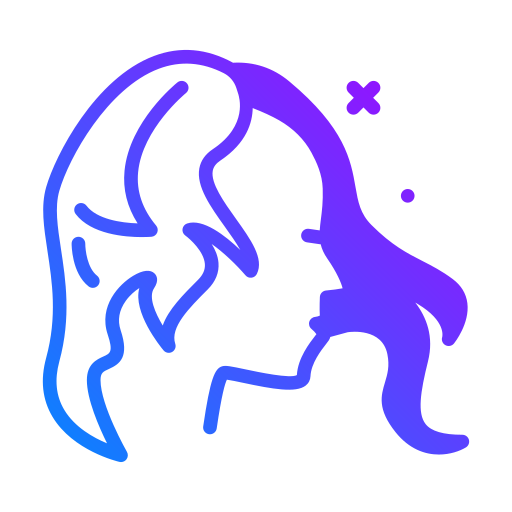 lange haare Generic Gradient icon