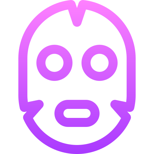 máscara facial Basic Gradient Lineal color icono