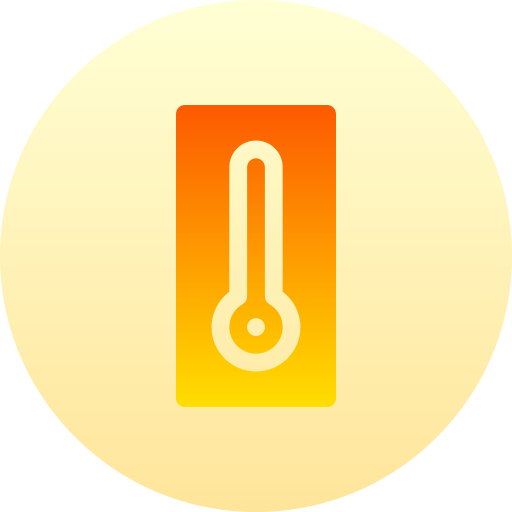 termómetro Basic Gradient Circular icono