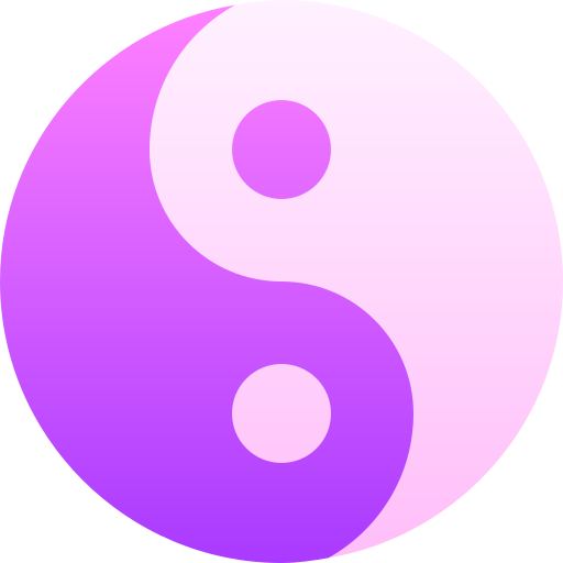 yin-yang Basic Gradient Gradient icon