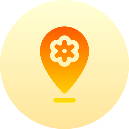 Location Basic Gradient Circular icon