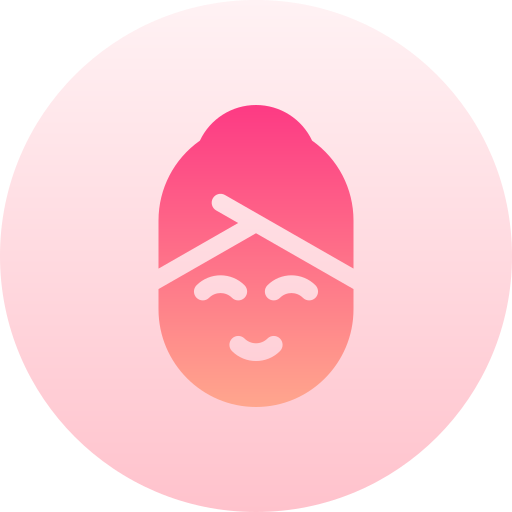 얼굴 마스크 Basic Gradient Circular icon