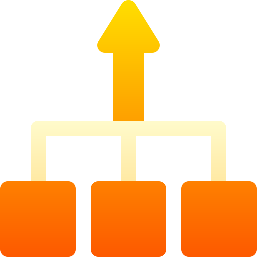 Hierarchy Basic Gradient Gradient icon