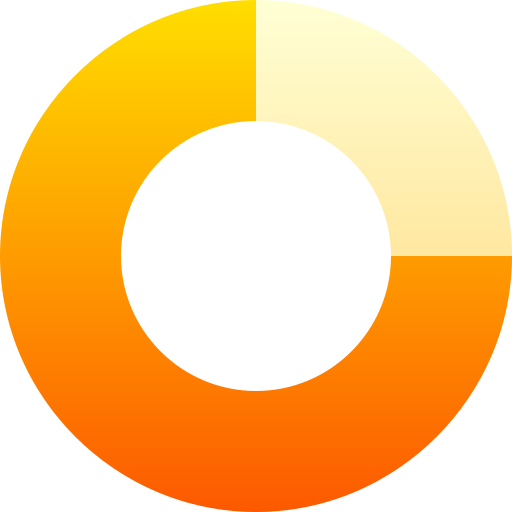 円グラフ Basic Gradient Gradient icon