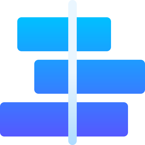 staafdiagram Basic Gradient Gradient icoon