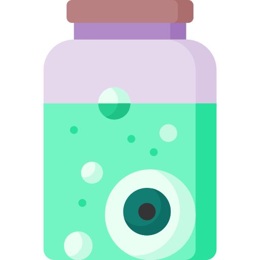 Eye jar Special Flat icon
