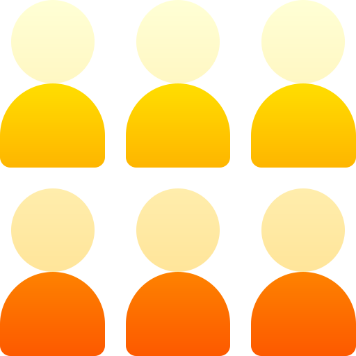 population Basic Gradient Gradient Icône