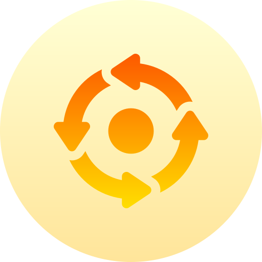 Diagram Basic Gradient Circular icon
