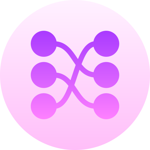 relaciones Basic Gradient Circular icono