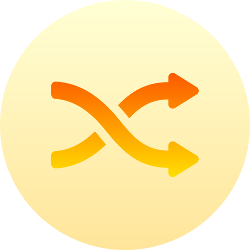 矢 Basic Gradient Circular icon