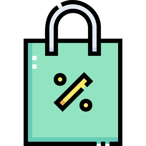 Shopping bag Detailed Straight Lineal color icon