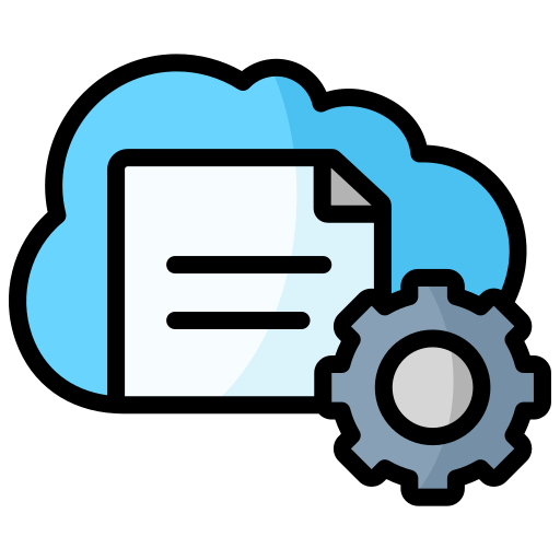 Cloud storage Generic Outline Color icon