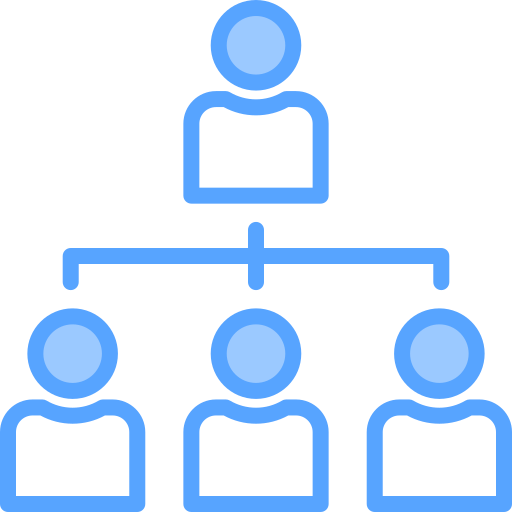 estrutura de organização Generic Blue Ícone