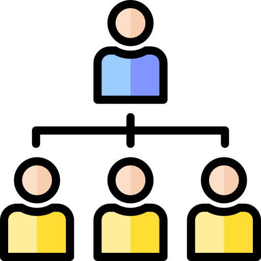 組織構造 Generic Outline Color icon