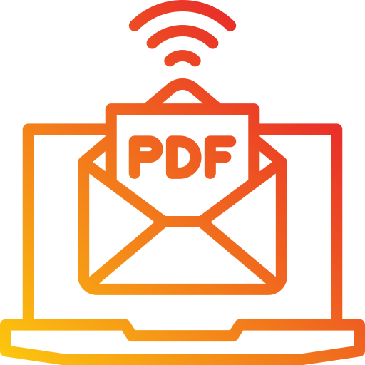 Pdf file Generic Gradient icon