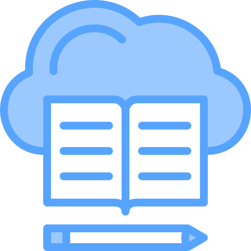 cloud-bibliotheek Generic Blue icoon
