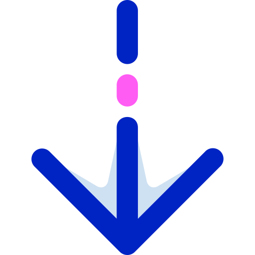 flecha hacia abajo Generic Color Omission icono