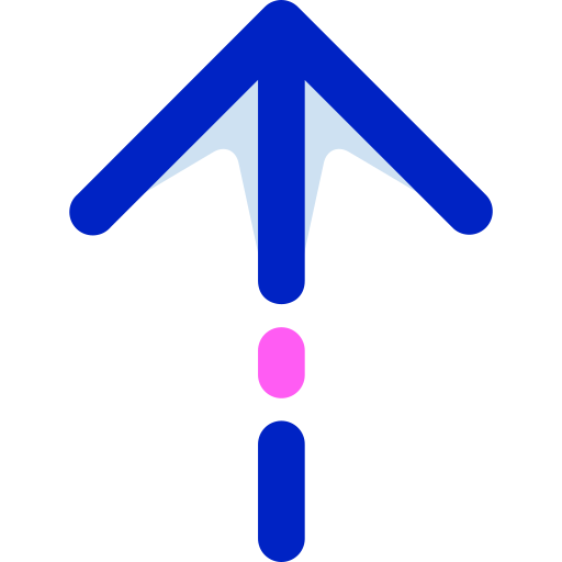 flecha hacia arriba Generic Color Omission icono