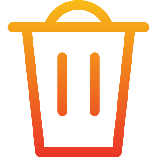 쓰레기통 Generic Gradient icon