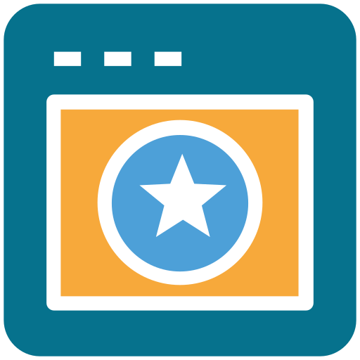 Web rating Creative Stall Premium Flat icon