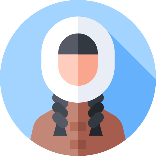 eskimo Flat Circular Flat icon
