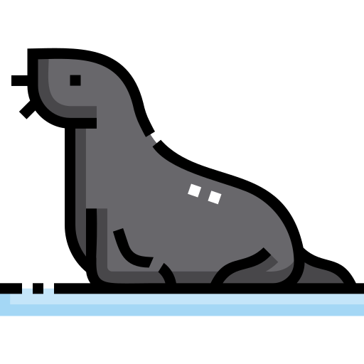 Seal Detailed Straight Lineal color icon