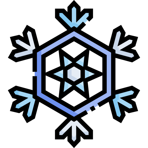 Snowflakes Detailed Straight Lineal color icon