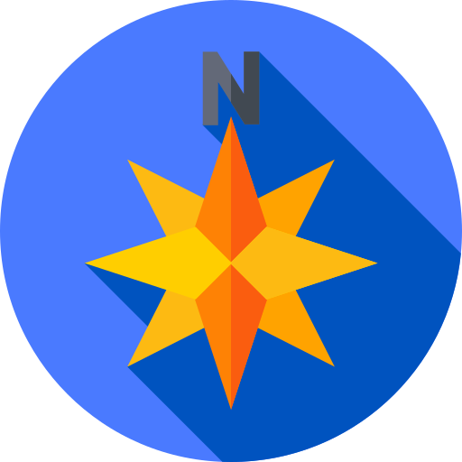 Windrose Flat Circular Flat icon