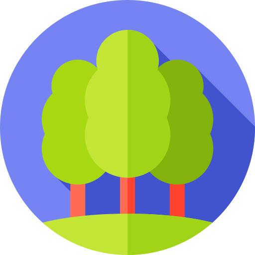 drzewa Flat Circular Flat ikona