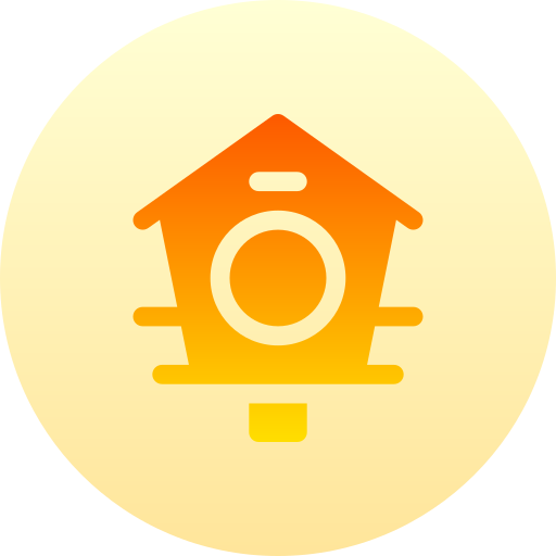 새집 Basic Gradient Circular icon