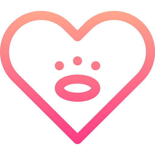 Сердце Basic Gradient Lineal color иконка