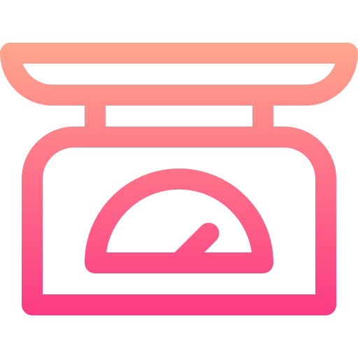 Weight scale Basic Gradient Lineal color icon