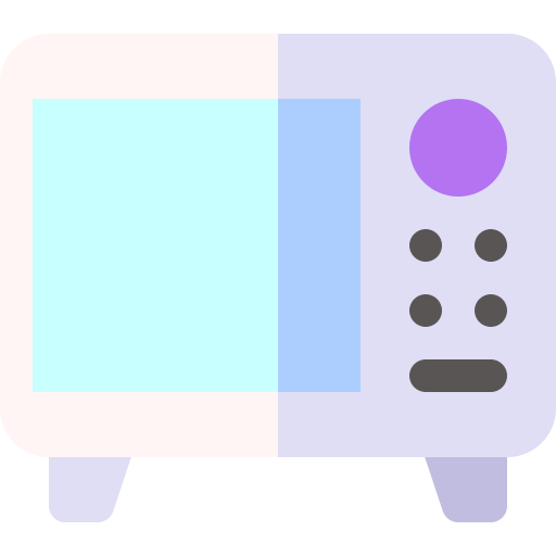 Microwave oven Basic Rounded Flat icon