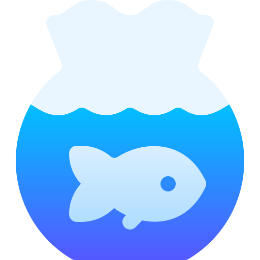 Fish tank Basic Gradient Gradient icon