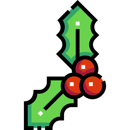 Mistletoe Detailed Straight Lineal color icon