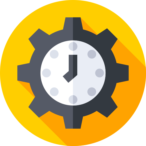 時間管理 Flat Circular Flat icon