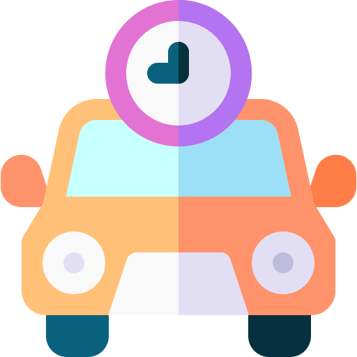 taxi Basic Rounded Flat icono
