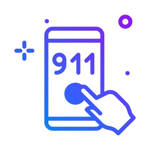 911通報 Generic Gradient icon
