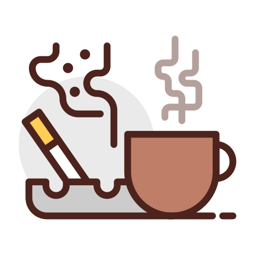 Coffee Darius Dan Lineal Color icon