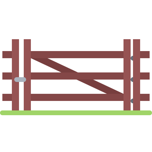 Fence Coloring Flat icon
